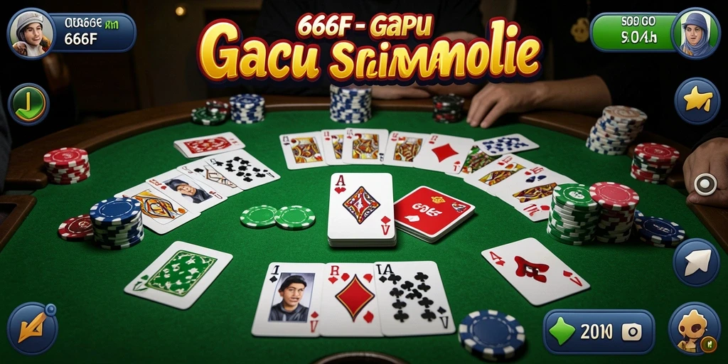 Tampilan gameplay Gaple yang seru dan menarik di 666F.