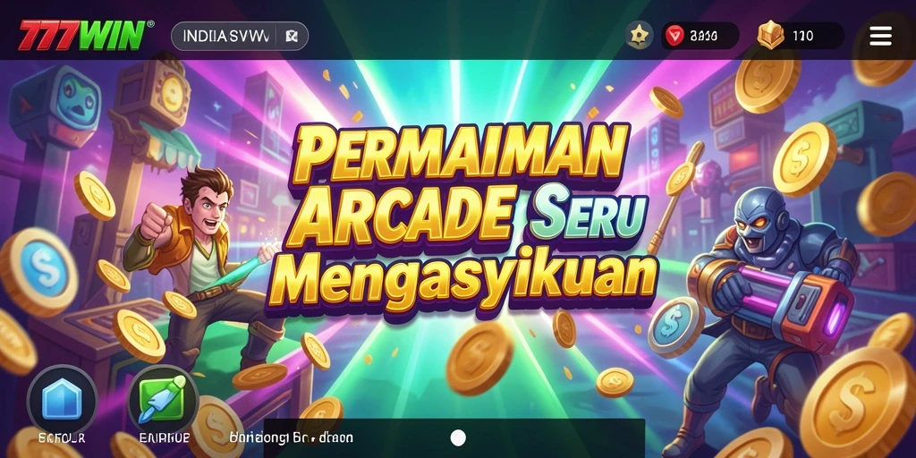Screenshot gameplay 777WIN yang menampilkan aksi seru di game Arcade.