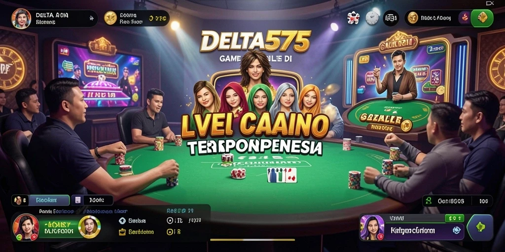 Tampilan gameplay Live Casino yang mendebarkan di DELTA575.