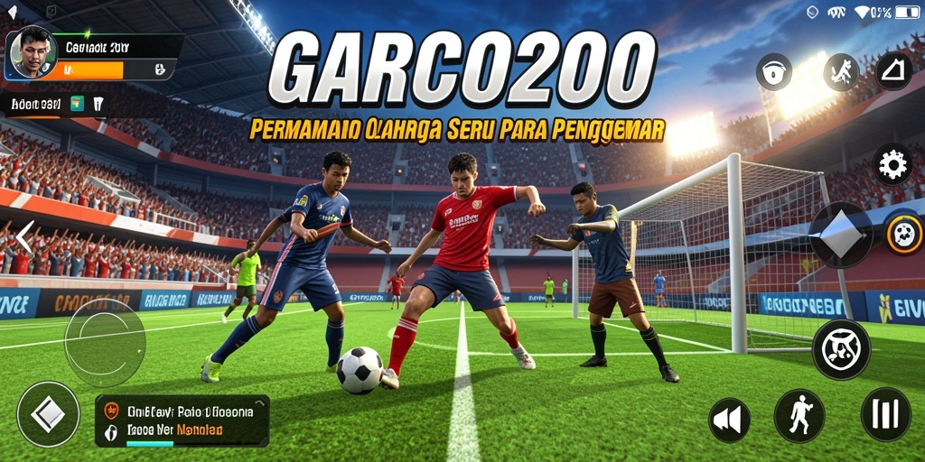 Tampilan seru dari gameplay olahraga di GARCO200.