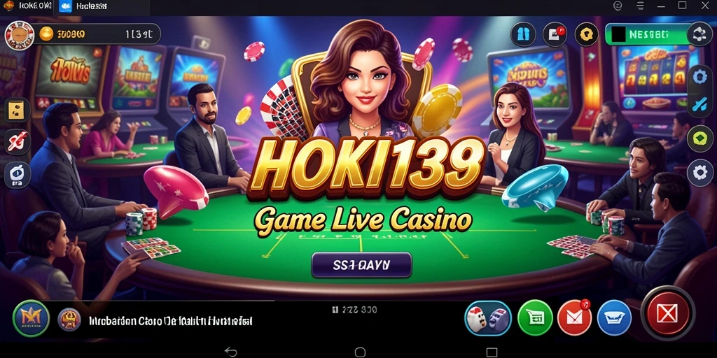 Tampilan gameplay Live Casino seru di HOKI138.