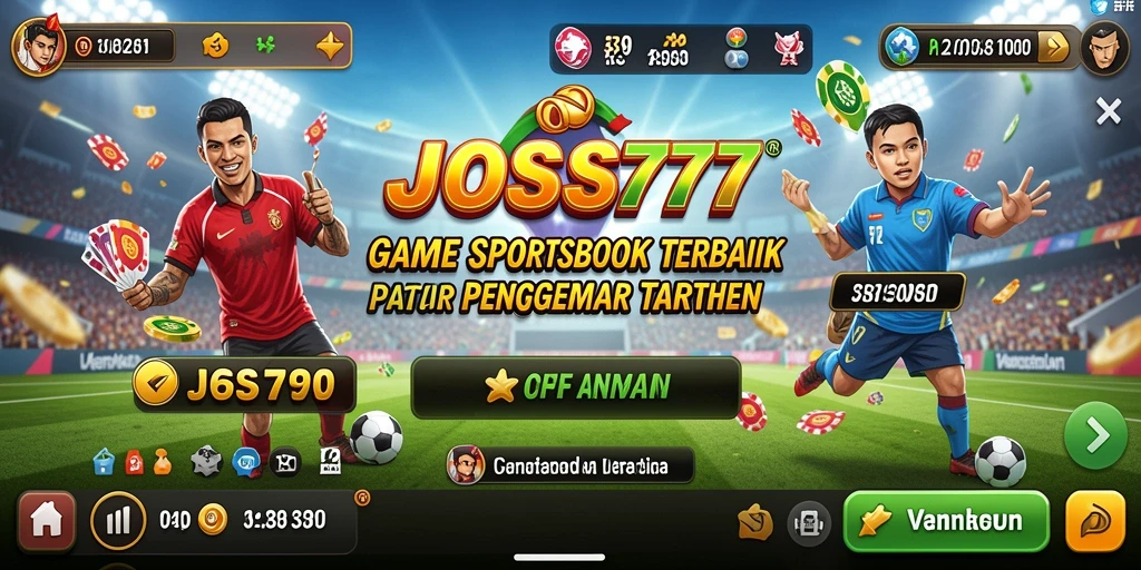 Tampilan aplikasi JOSS777 yang menarik saat melakukan taruhan Sportsbook.