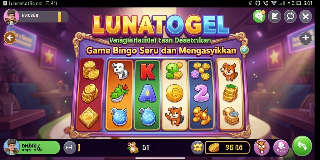 Tampilan gameplay seru dari LUNATOGEL yang mengasyikkan.