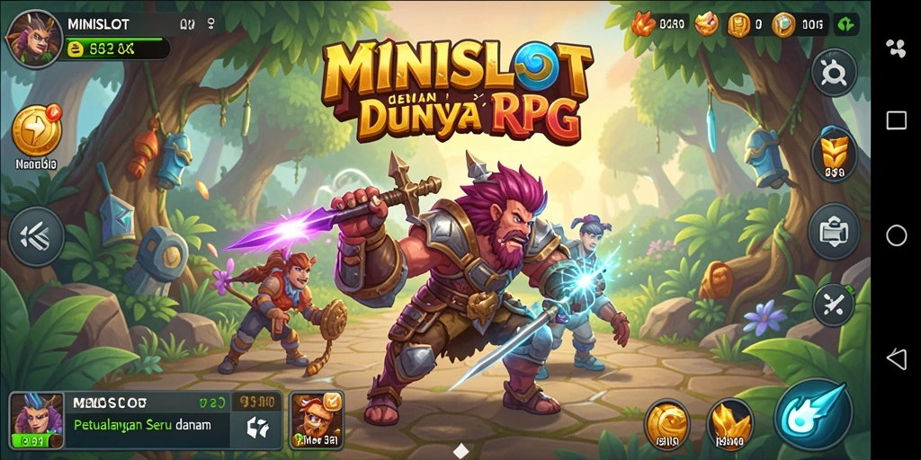 Tampilan menarik gameplay RPG di MINISLOT.