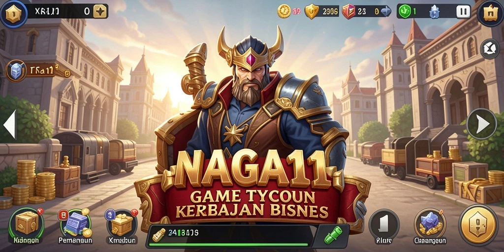 Screenshot NAGA11 menampilkan gameplay Tycoon yang seru dan menantang.