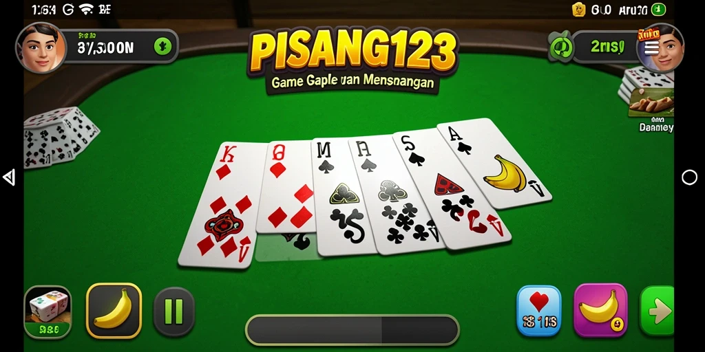 Tampilan gameplay seru PISANG123 yang memukau dan interaktif.