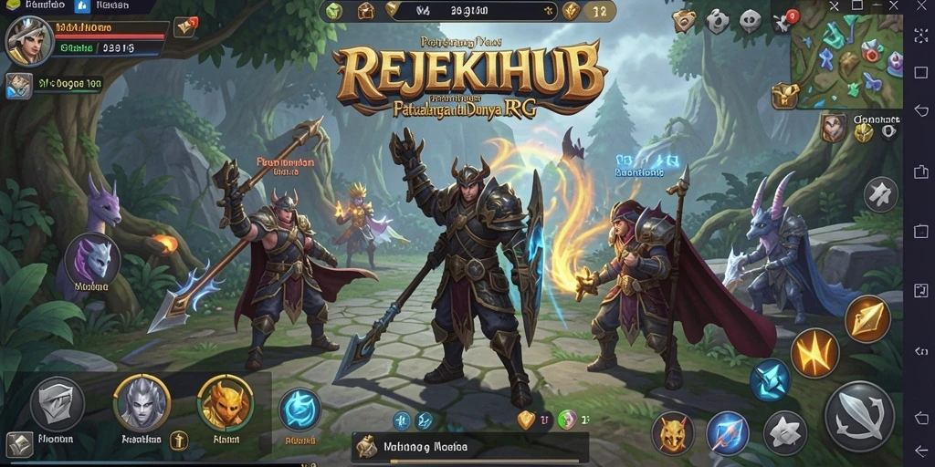 Tampilan gameplay seru di REJEKIHUB dengan karakter beraksi.