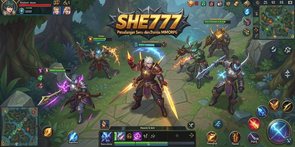 Tampilan menarik dari gameplay SHE777 dalam dunia MMORPG.