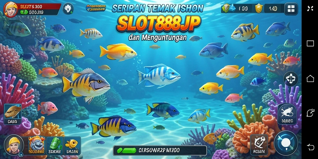 Tampilan gameplay Tembak Ikan yang menarik dan seru.