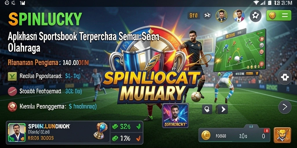 Tampilan menarik dari SPINLUCKY menampilkan gameplay taruhan olahraga yang dinamis.