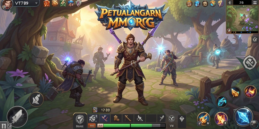 Tampilan utama gameplay VT789 dengan aksi pertempuran yang intens.
